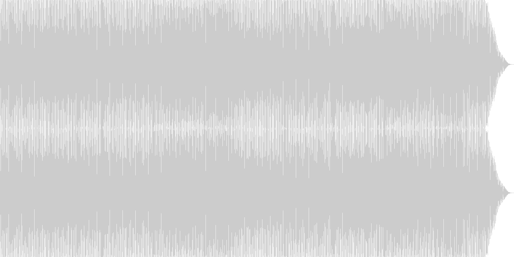 ニュースのBGMで効果的です。の未再生の波形