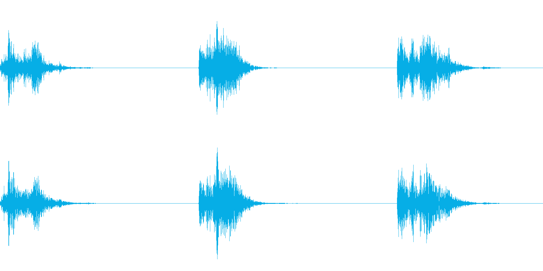 ゴボ(水中で水をかく音です)の再生済みの波形