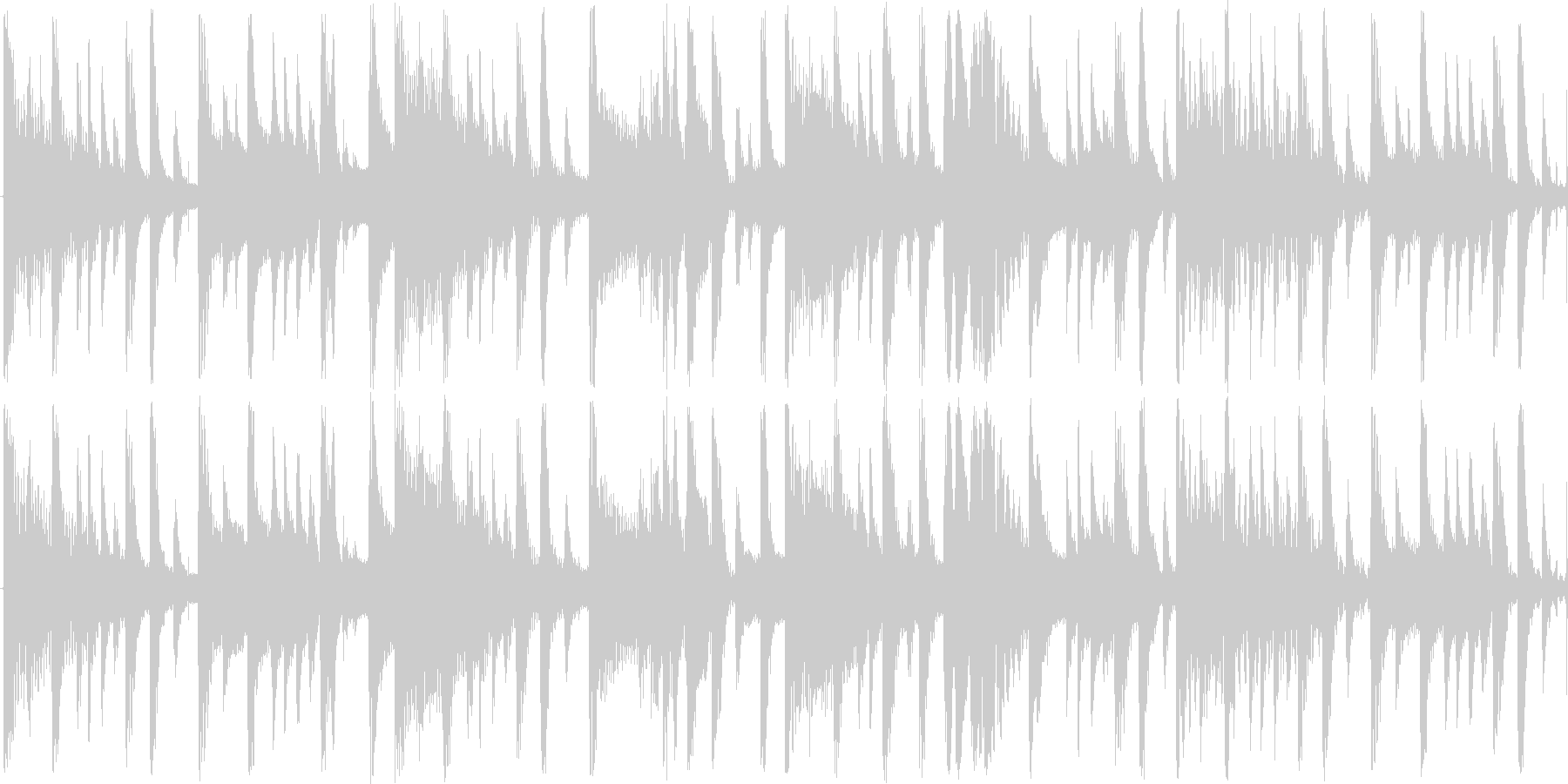 非常に短い曲ですの未再生の波形