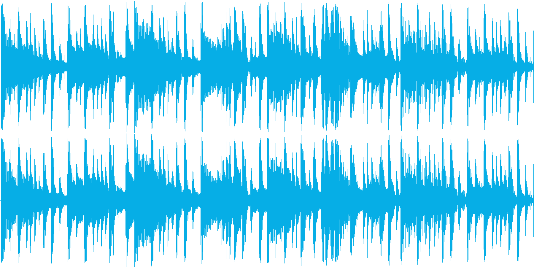 非常に短い曲ですの再生済みの波形