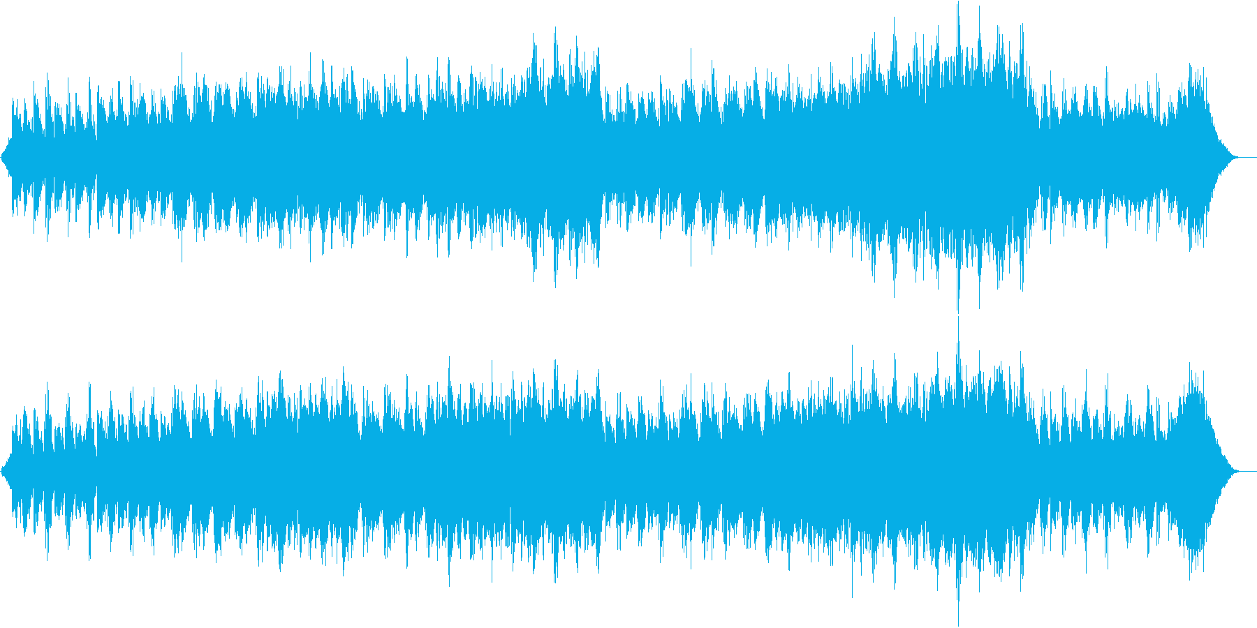 優しい曲です。の再生済みの波形