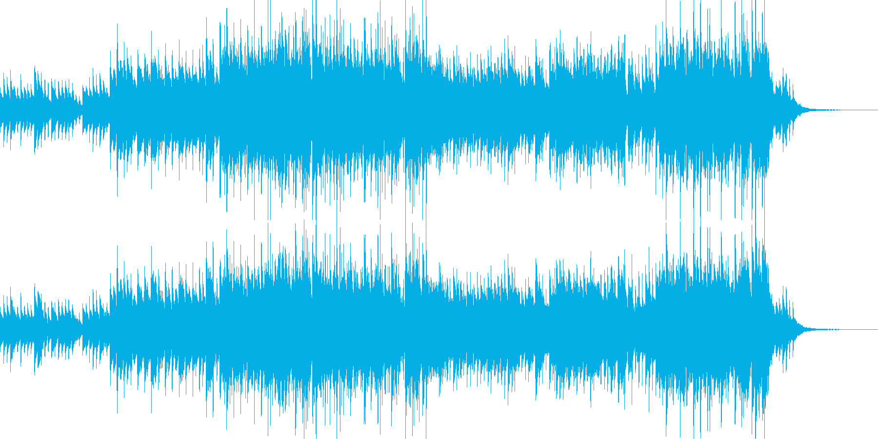 メロディが同じループのフィールド曲の再生済みの波形
