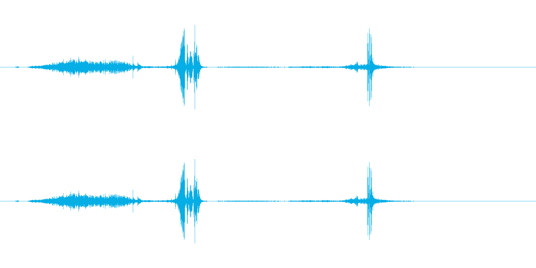 カードをめくる、裏返す音。の再生済みの波形