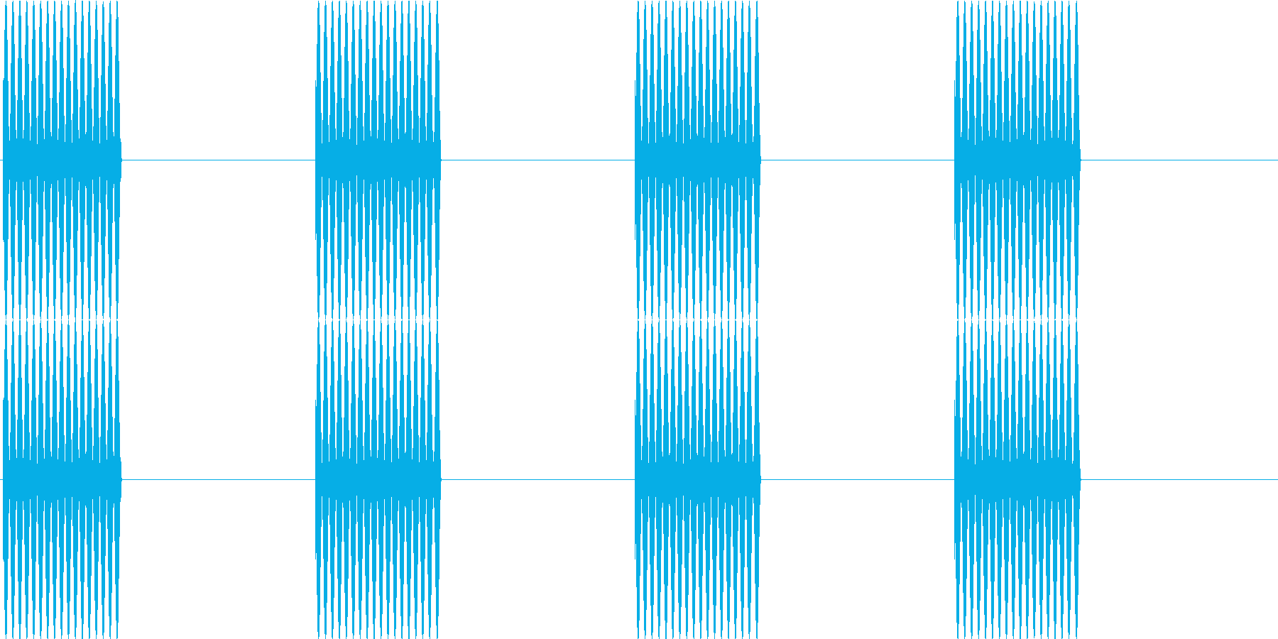 プルルルル…(電話の呼び出し音)の再生済みの波形
