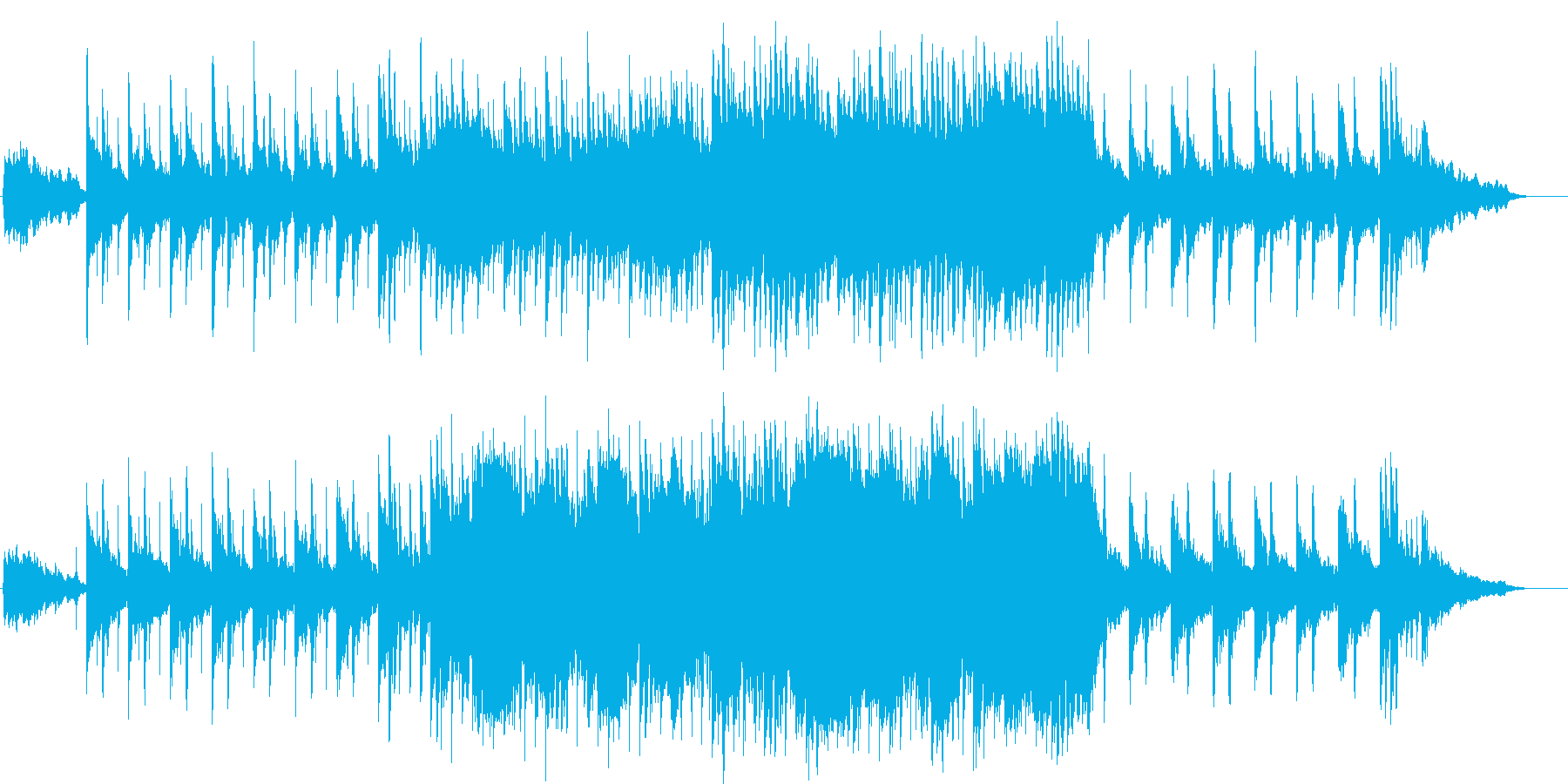 クリーンなエレクトロニックサウンド♪の再生済みの波形
