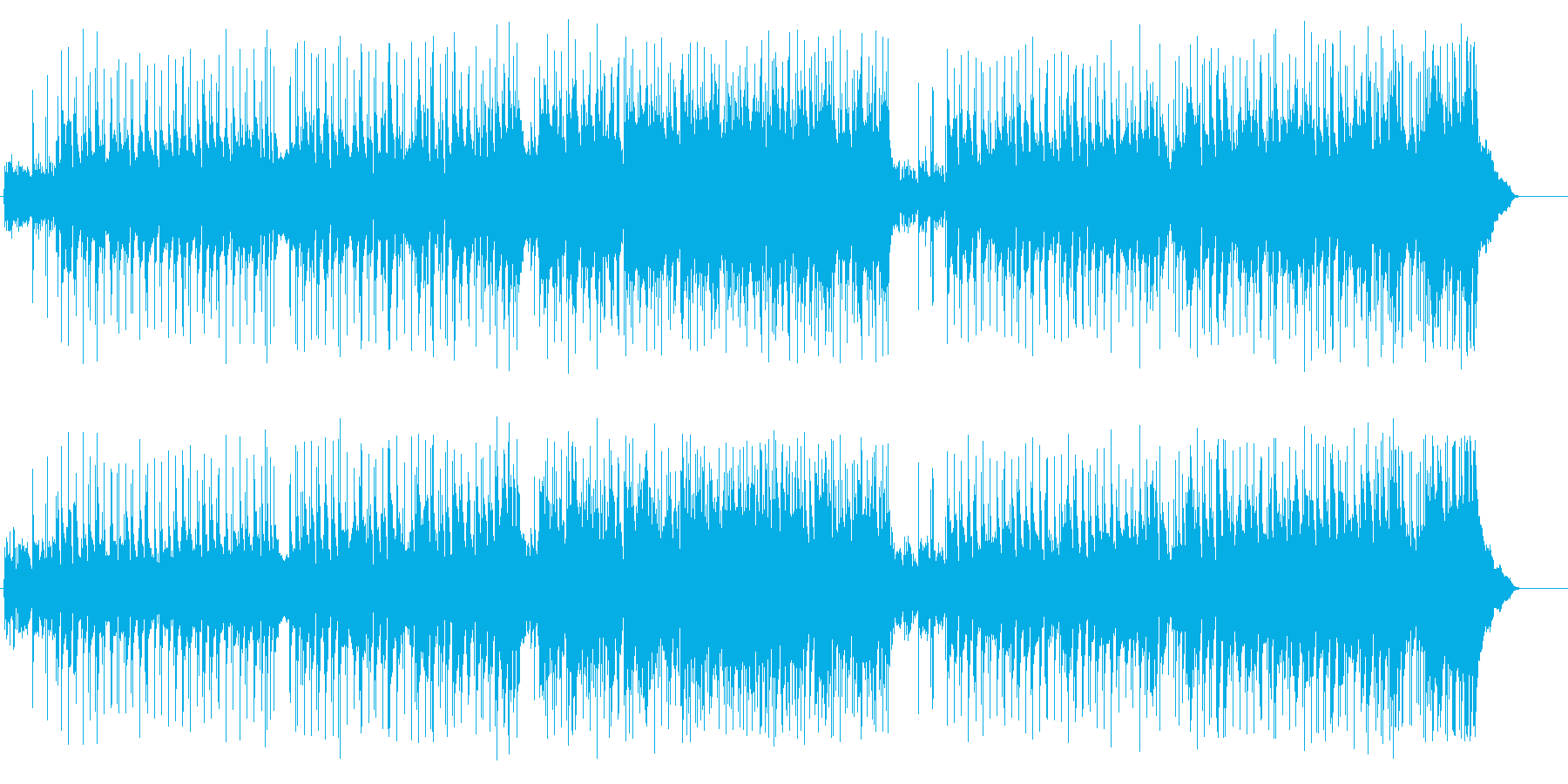 幸福な女性のための序曲の再生済みの波形