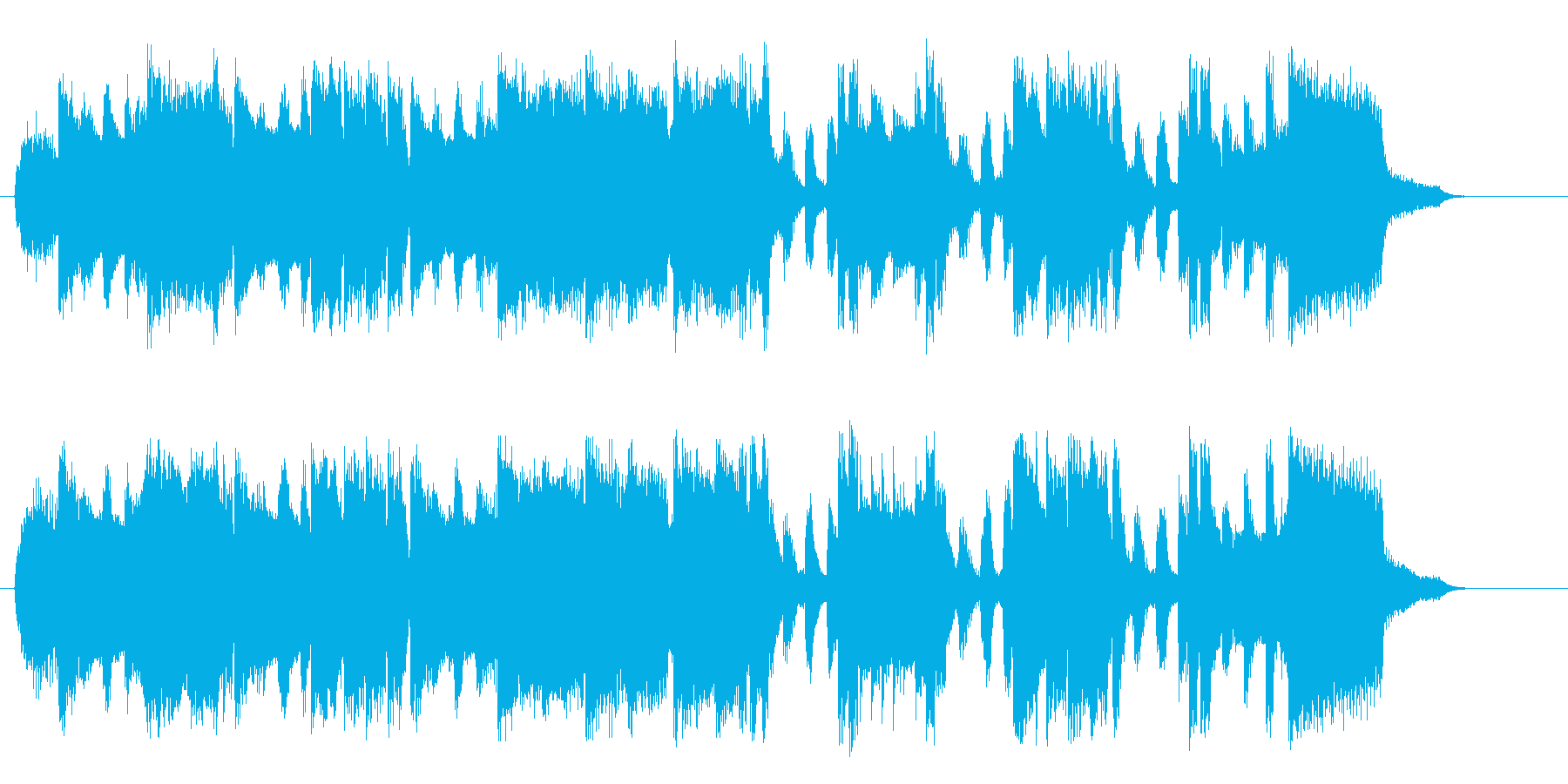 いろんな音がするドキドキしてくるポップの再生済みの波形