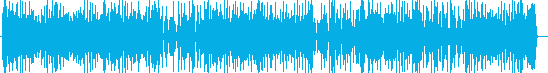 シンセサイザーのオープニングテーマ曲の再生済みの波形