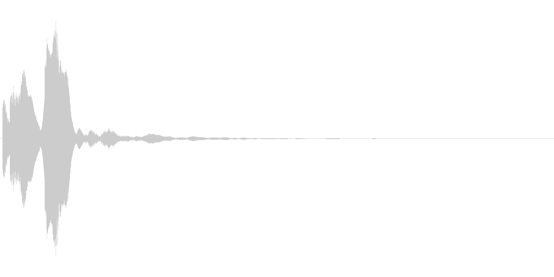タッチ,クリック音(ピコン)の未再生の波形