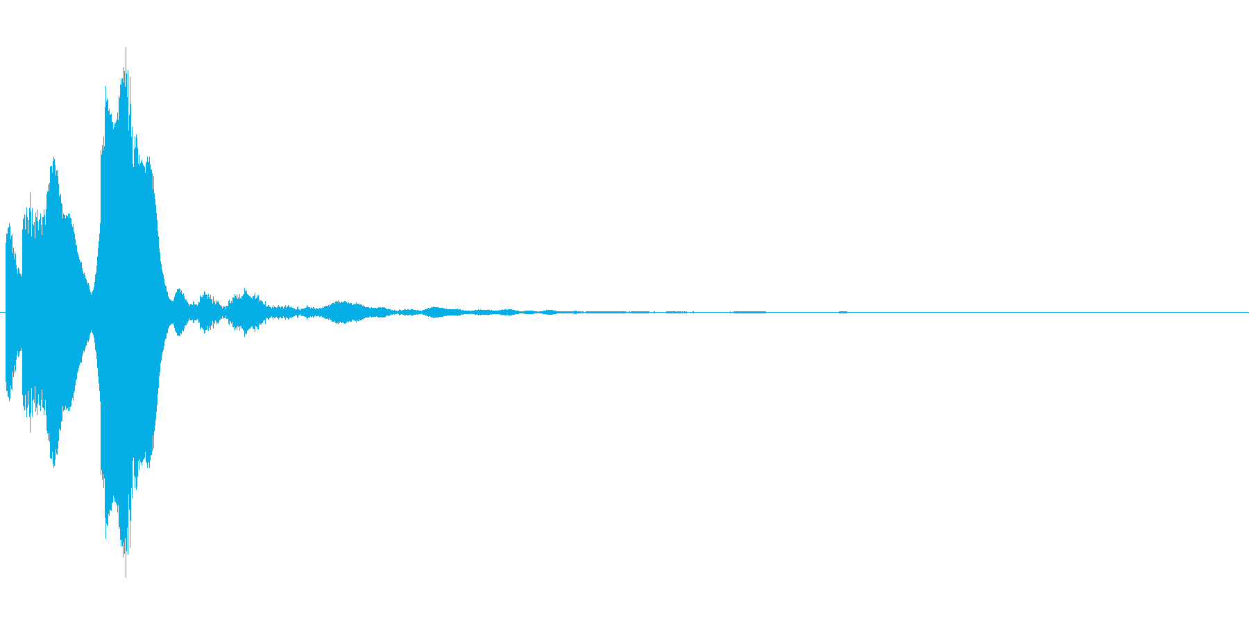 タッチ,クリック音(ピコン)の再生済みの波形