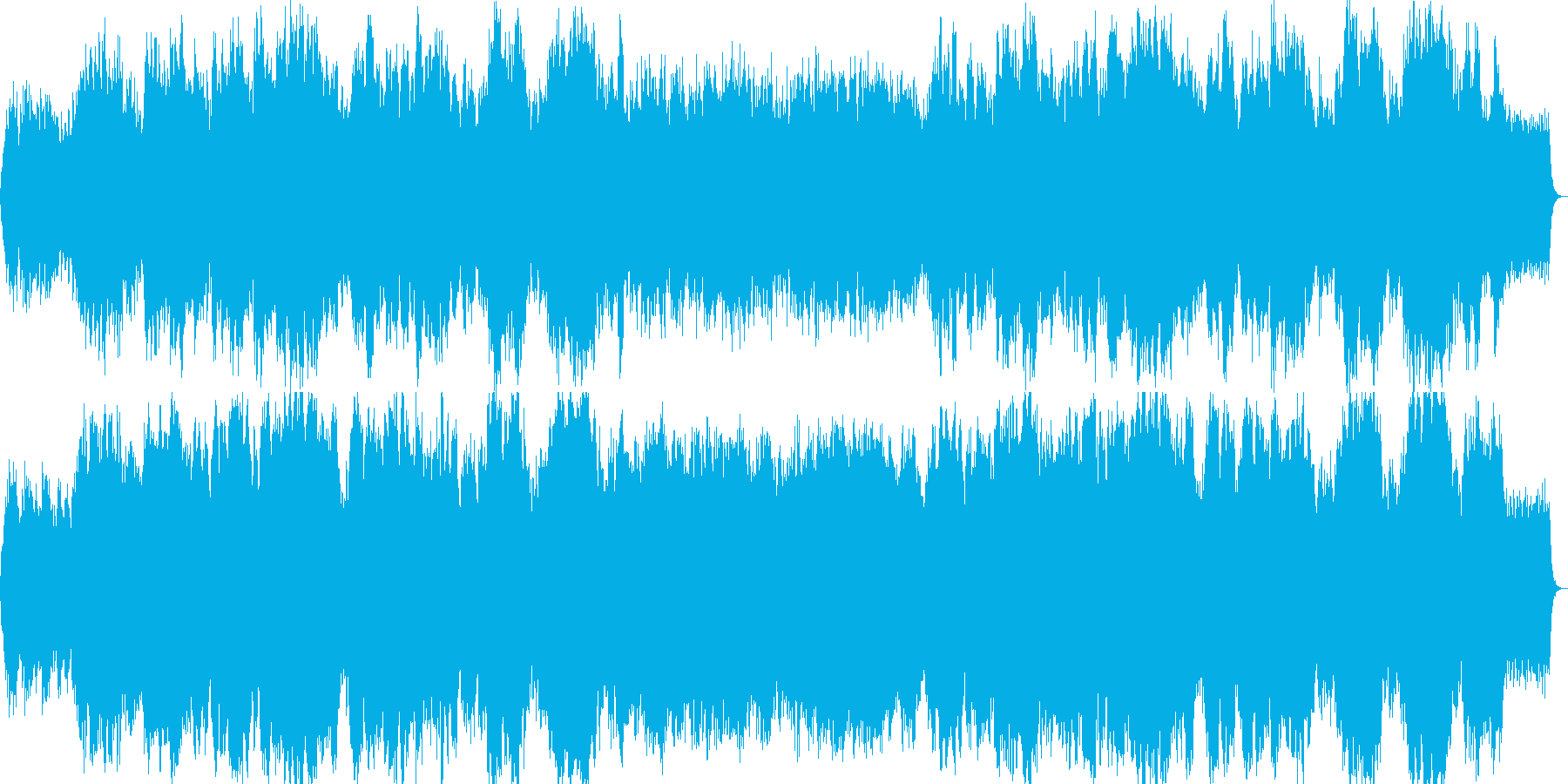 悲しげなイージーリスニング曲の再生済みの波形