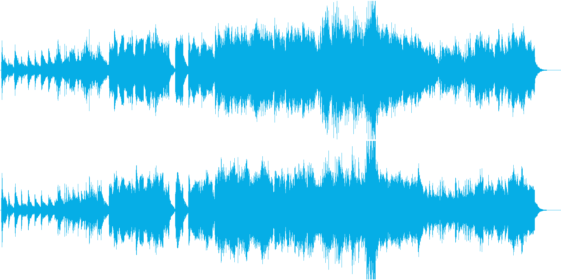 湖のしずくの再生済みの波形