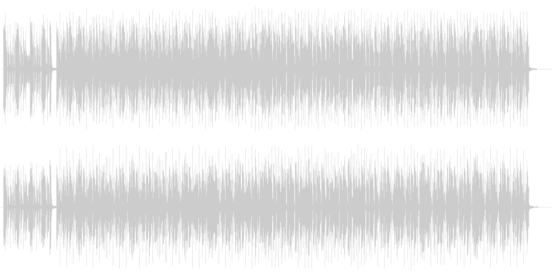 雰囲気あるギターのロックの曲の未再生の波形