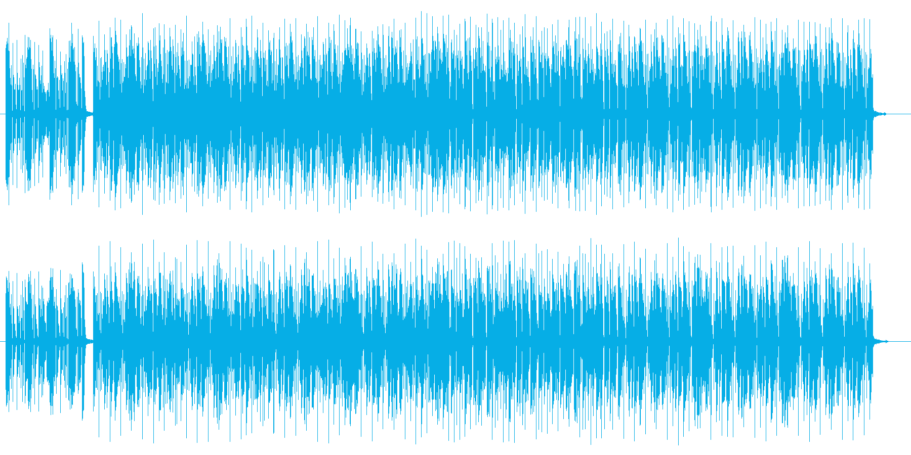 雰囲気あるギターのロックの曲の再生済みの波形