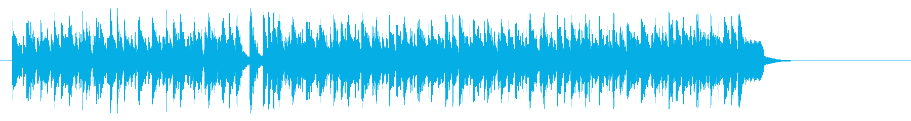 ワールド系サンバ風BGM(サビ~エンド)の再生済みの波形