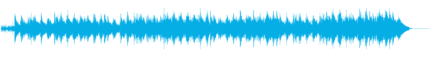 清流を感じるリラクゼーション風BGMの再生済みの波形