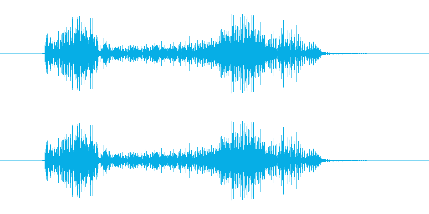 バシュバーン(矢が命中する音)の再生済みの波形