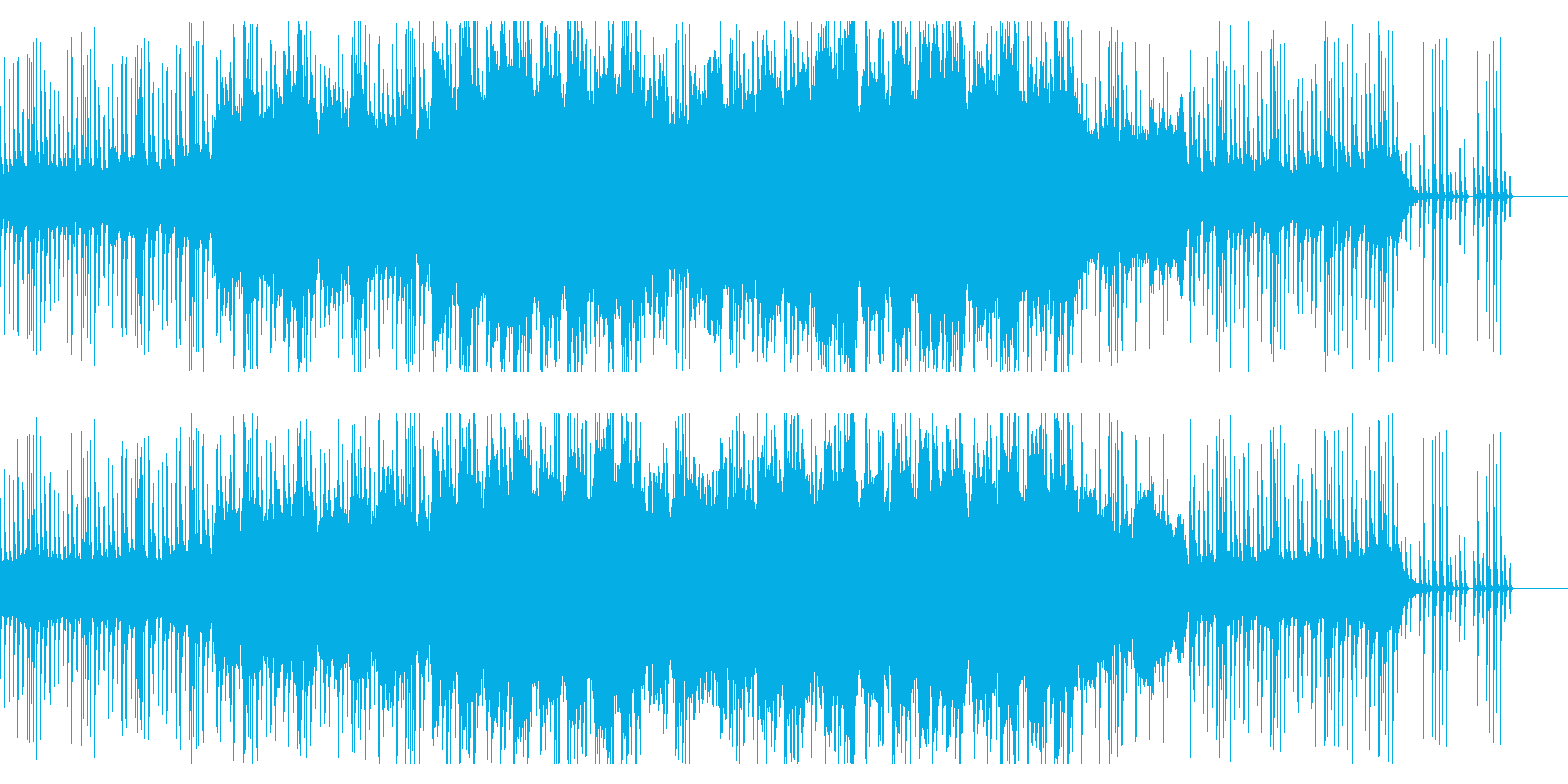 切ない尺八のメロディーの和風曲の再生済みの波形