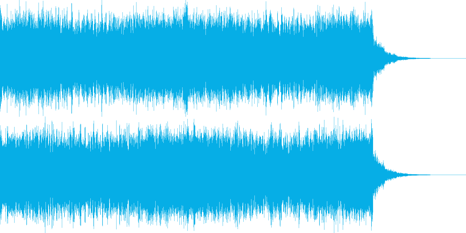サイレンの音の再生済みの波形