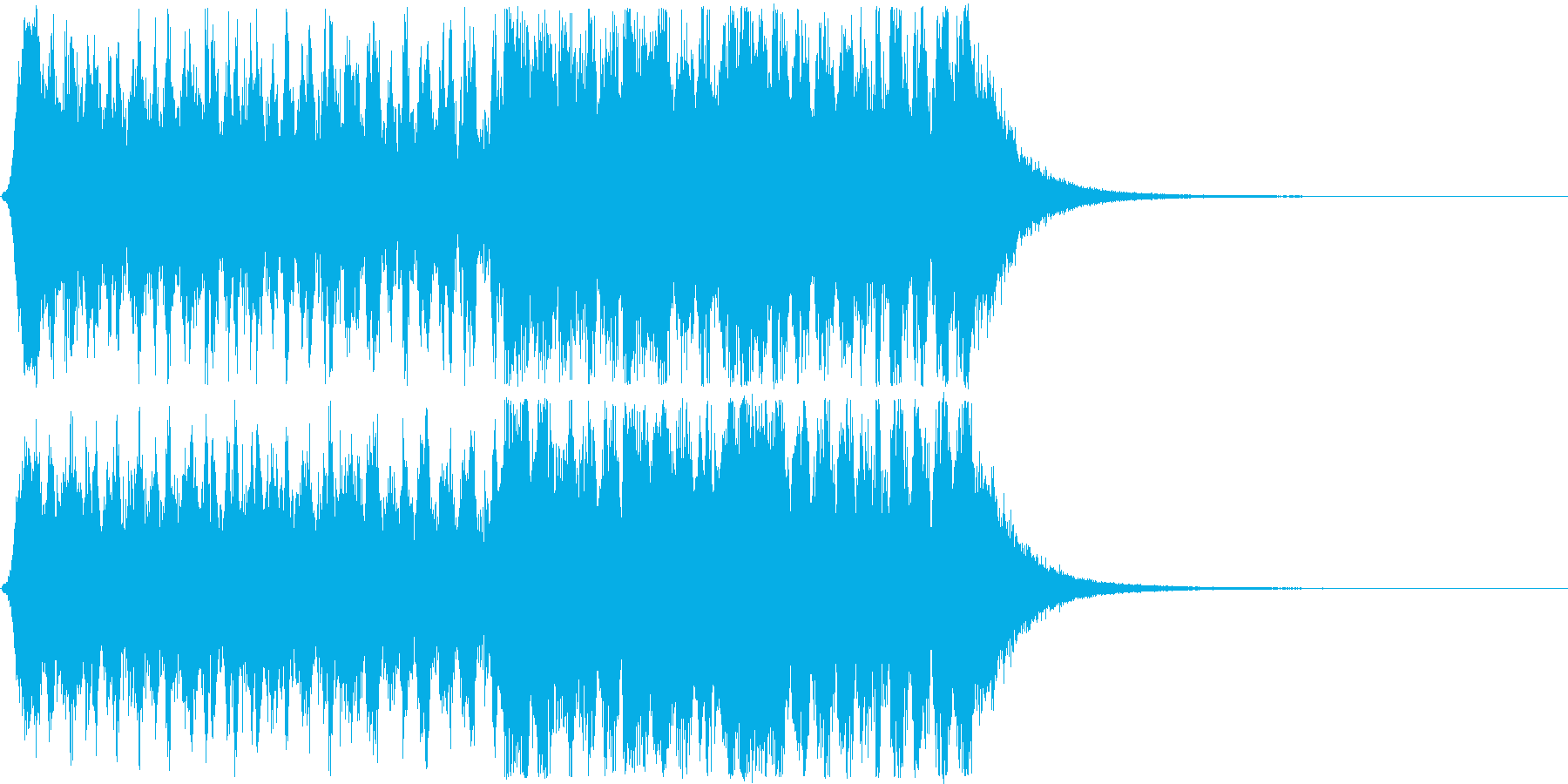 オーケストラ風の登場曲、オープニング曲の再生済みの波形