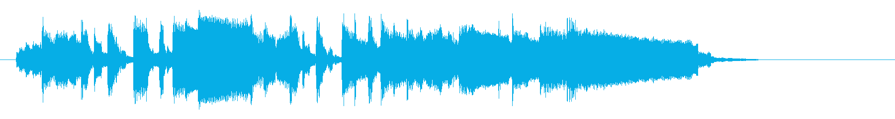 ほのぼのとした軽快で爽やかなポップな曲の再生済みの波形
