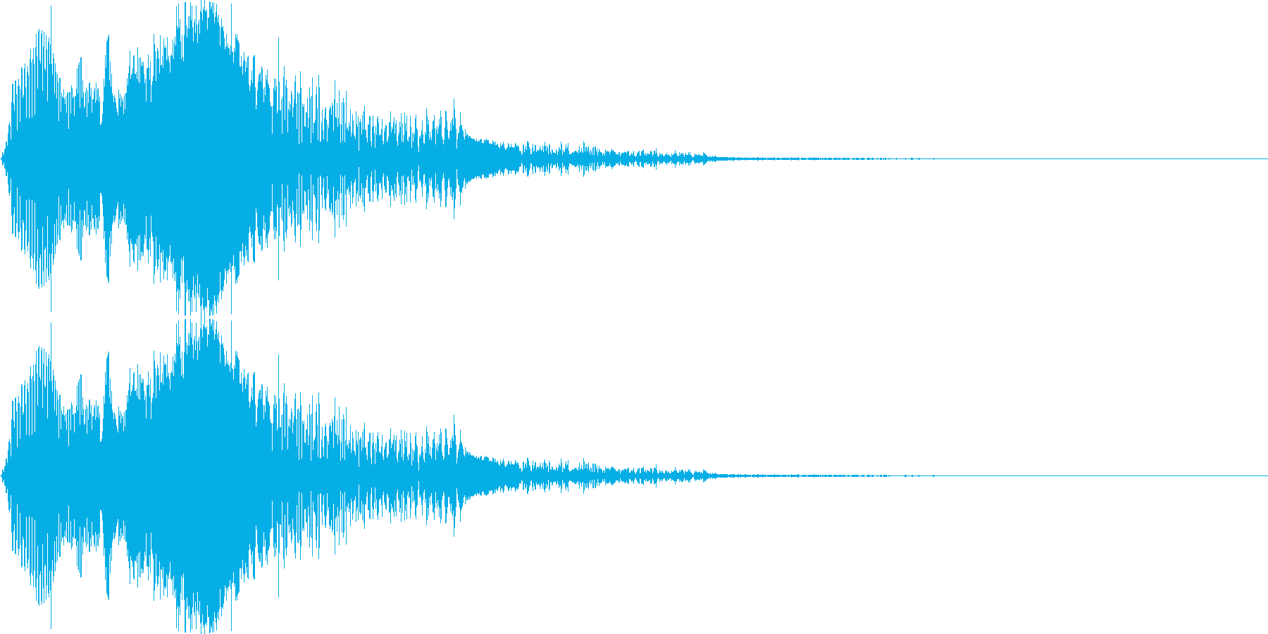 飛び跳ねるイメージの擬音です。の再生済みの波形
