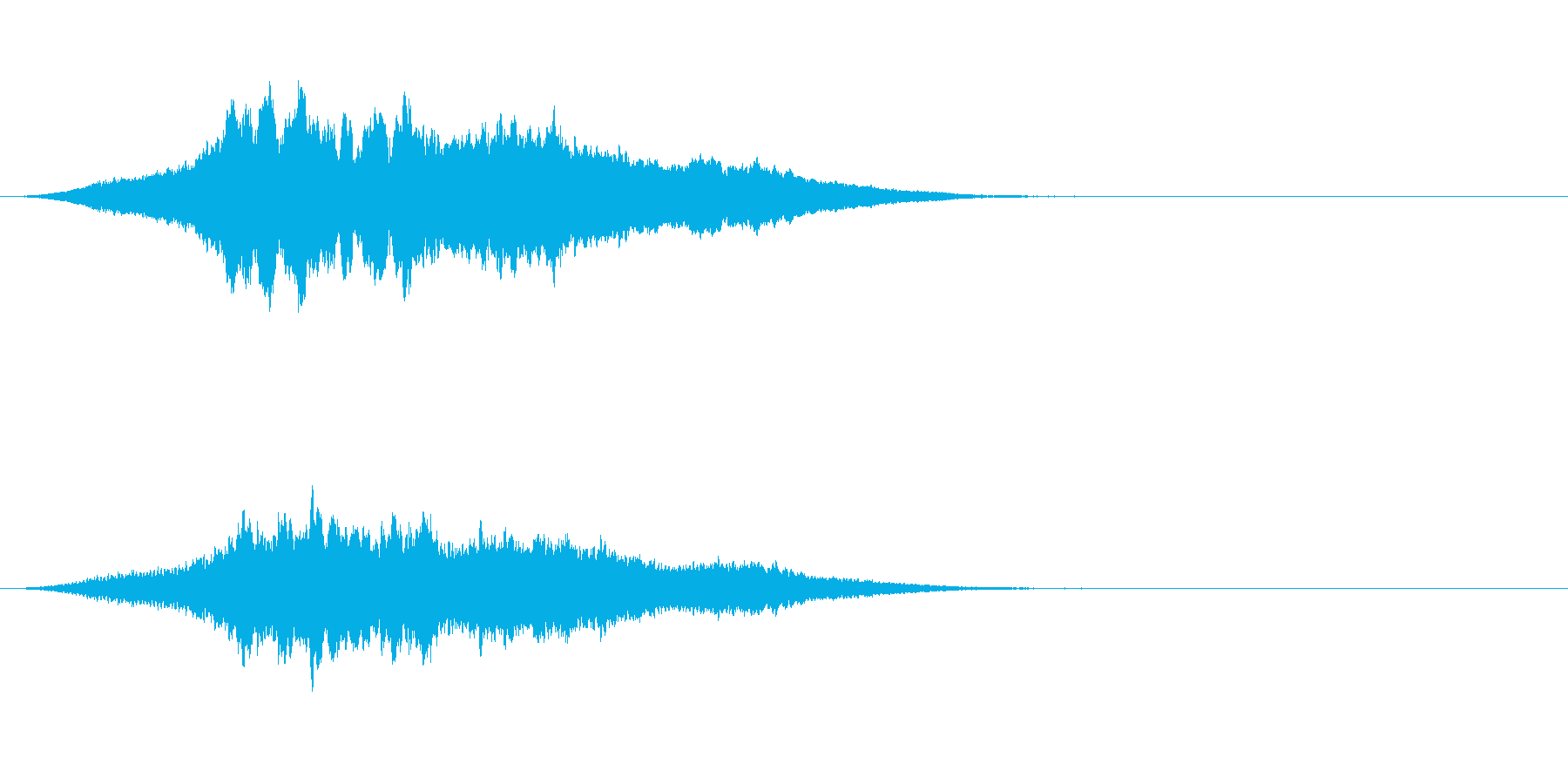 ブ〜ン!蜂ハチや昆虫が飛ぶ鳴く効果音01の再生済みの波形