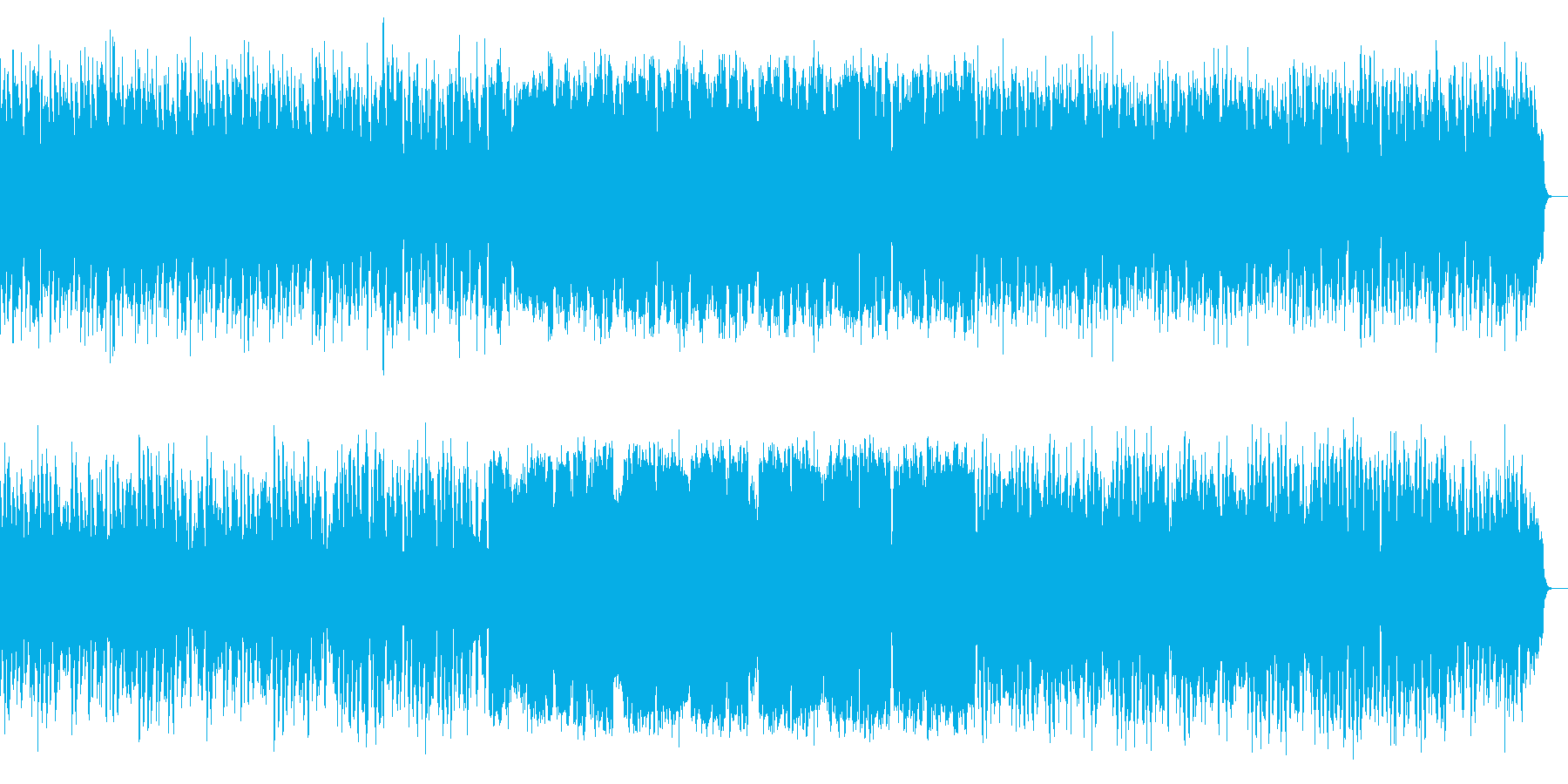 ほのぼのと優しさ溢れるメロディアスな楽曲の再生済みの波形