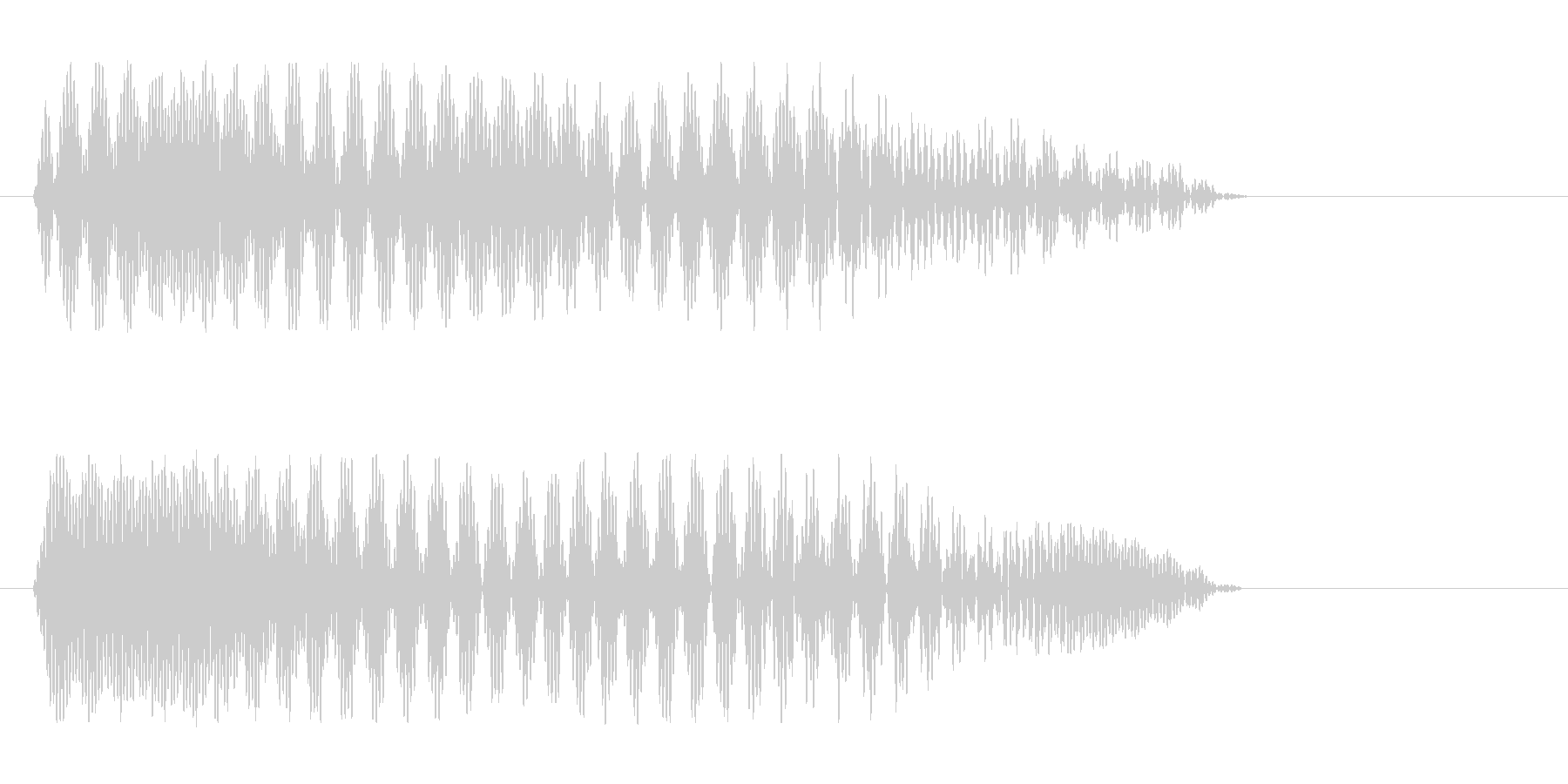 「プーワ」と女性が喋っている音の未再生の波形