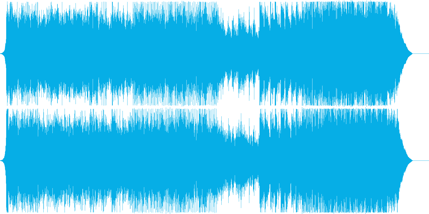 アコギとストリングスのポップな曲の再生済みの波形