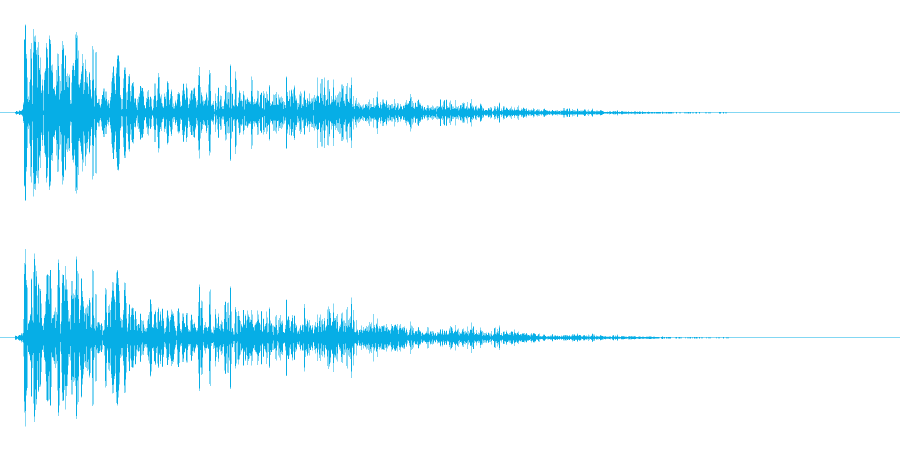 プヨン(生き物の足音)の再生済みの波形