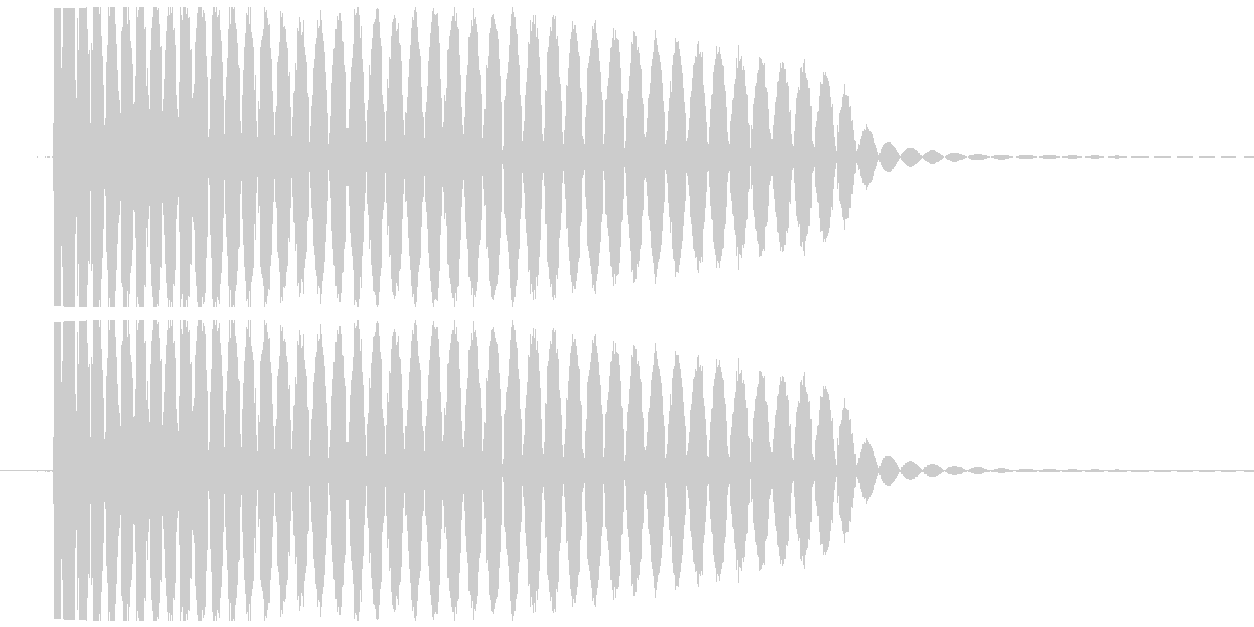 SFメカの足音の未再生の波形