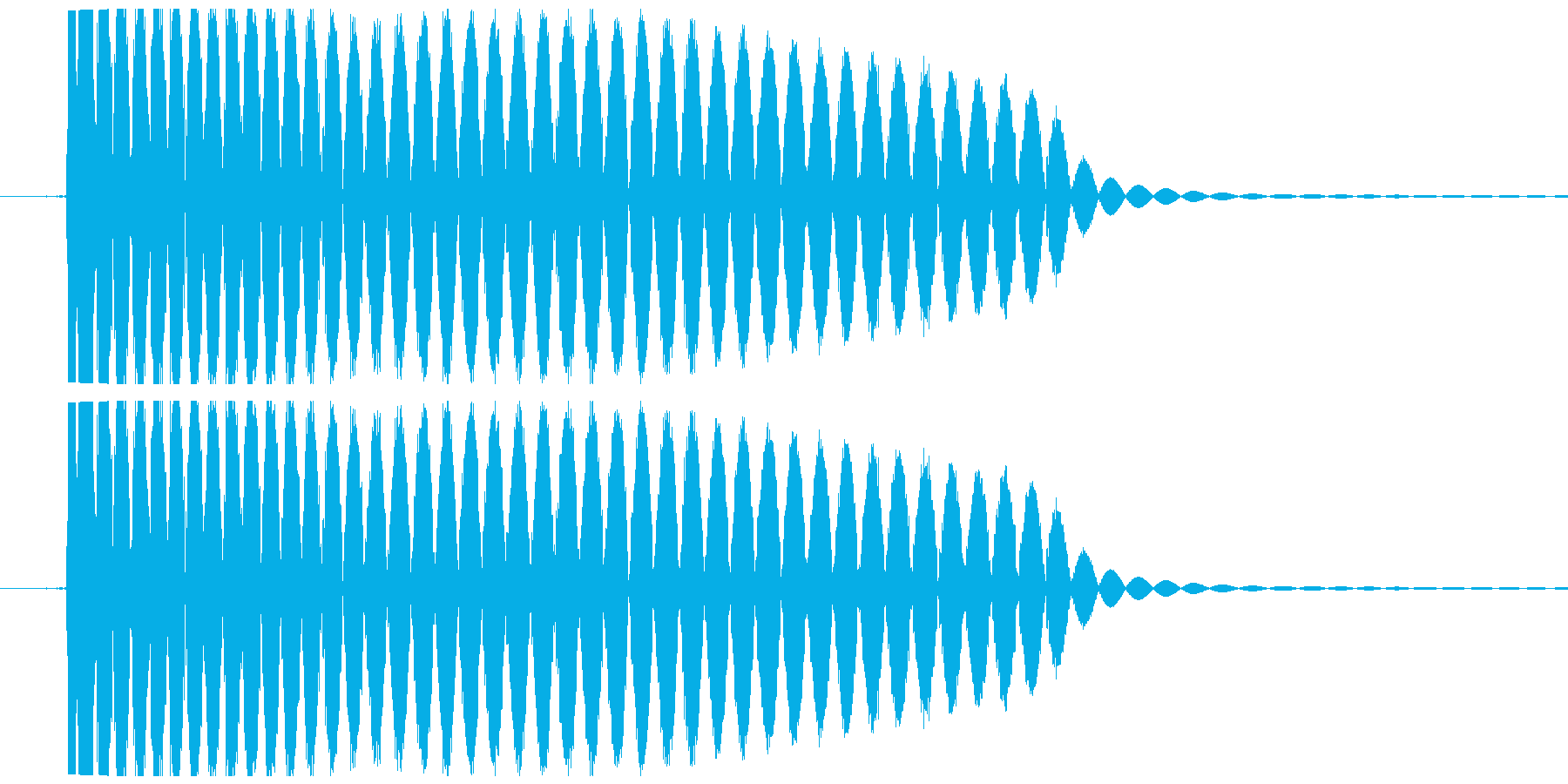 SFメカの足音の再生済みの波形