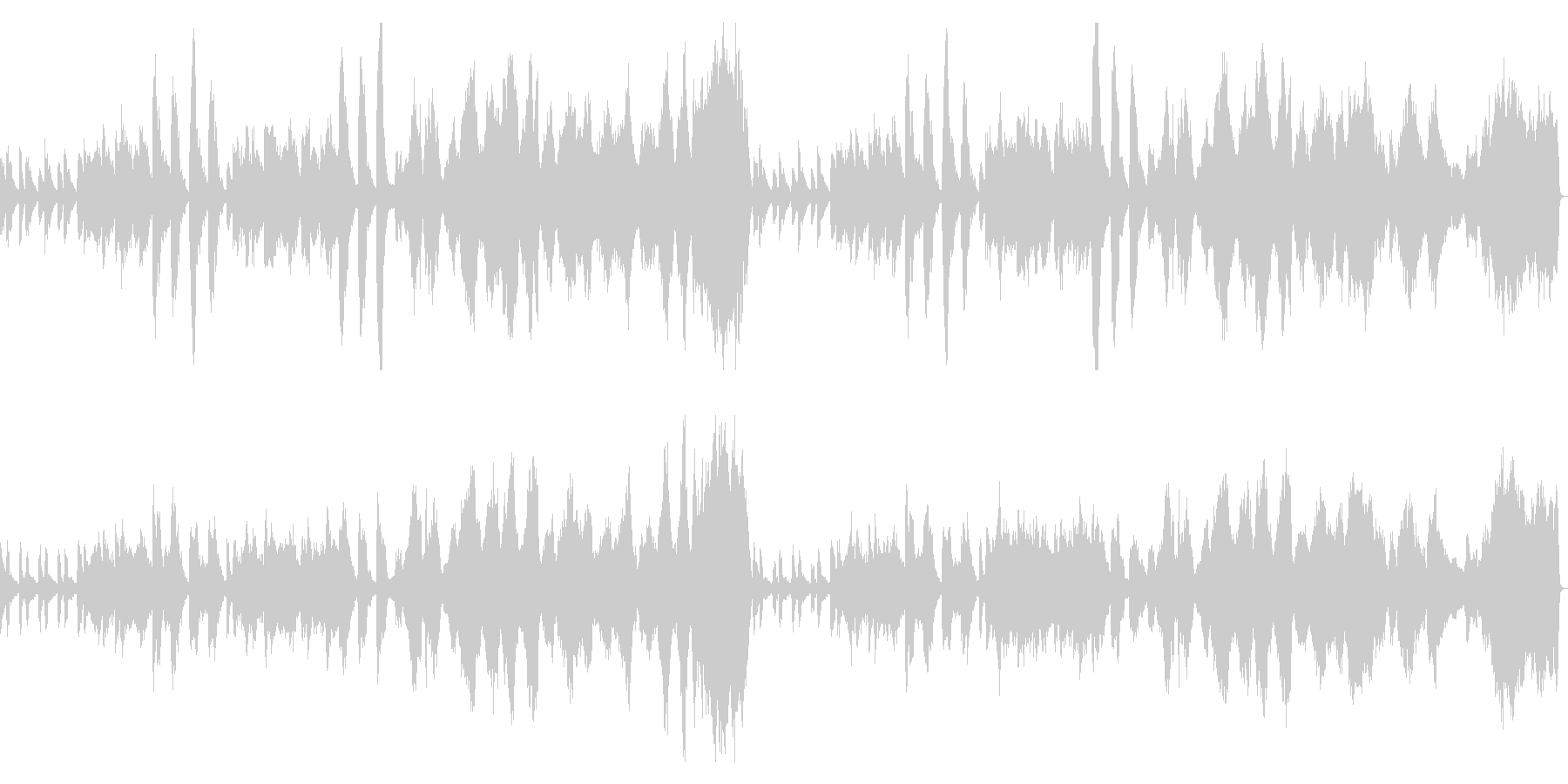 切ないような不思議な曲の未再生の波形