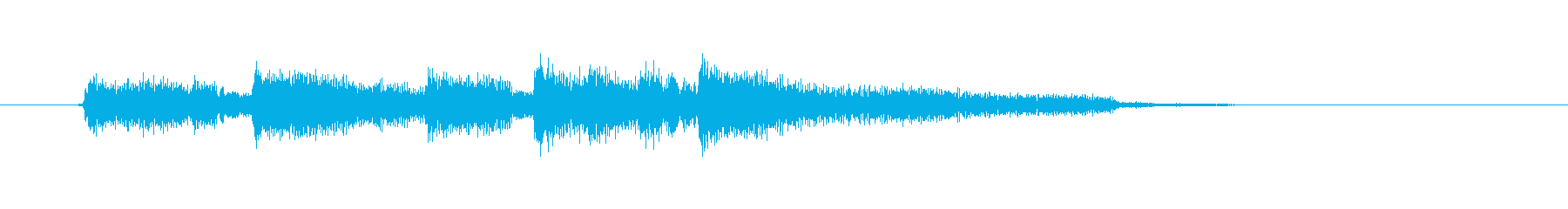 切ないギター音(ジングル、ドラマ)の再生済みの波形