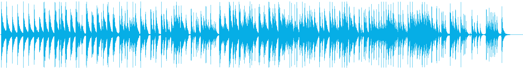 ウクレレのような音で哀愁を感じさせる曲の再生済みの波形