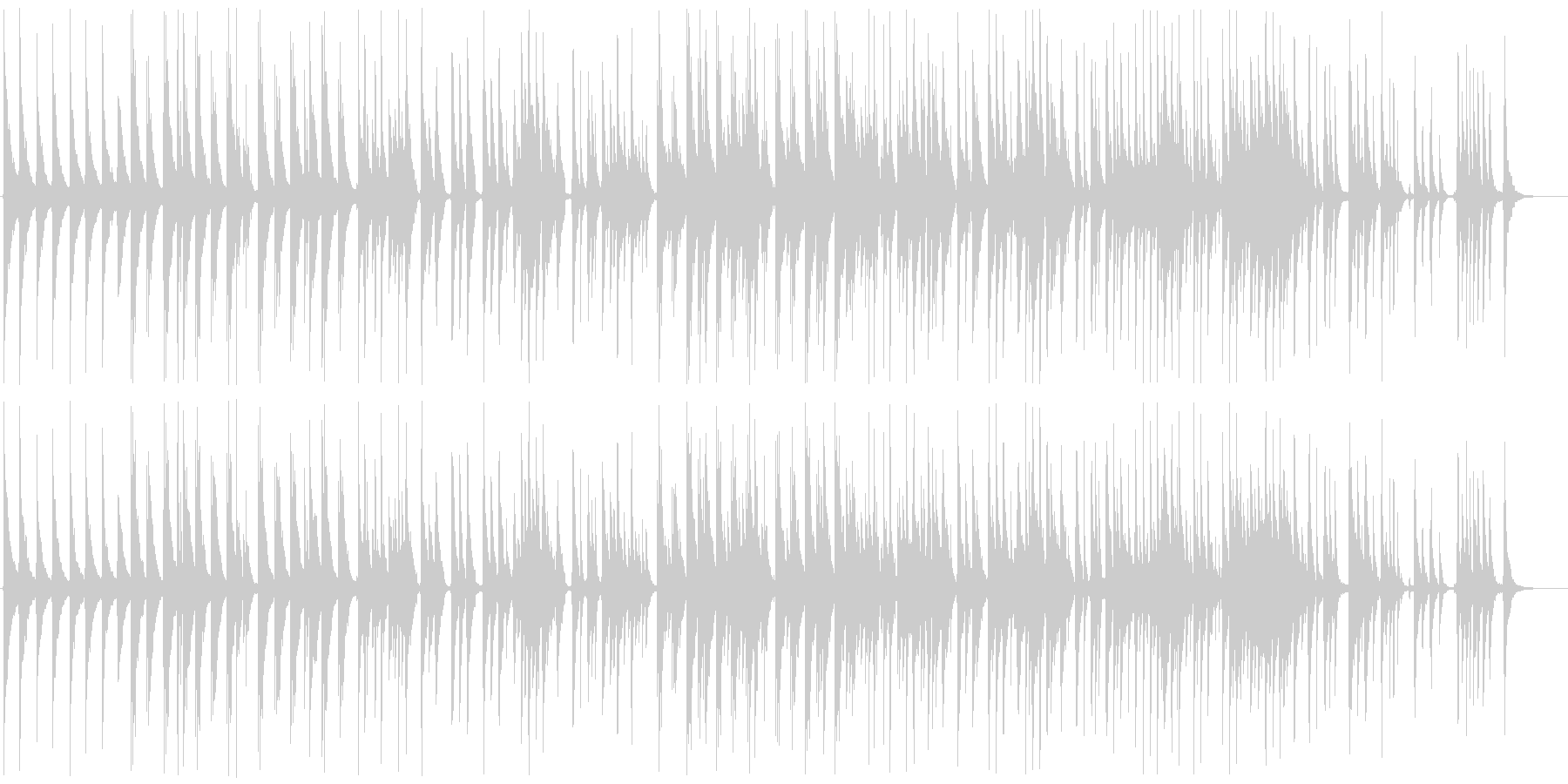 ウクレレのような音で哀愁を感じさせる曲の未再生の波形