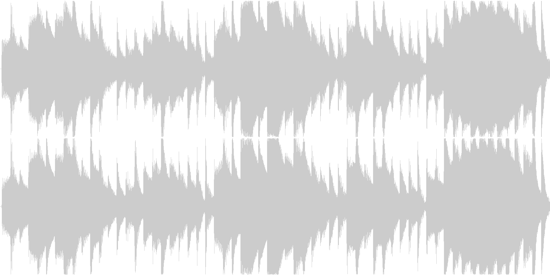 電子的な音で繰り返される楽曲です。の未再生の波形