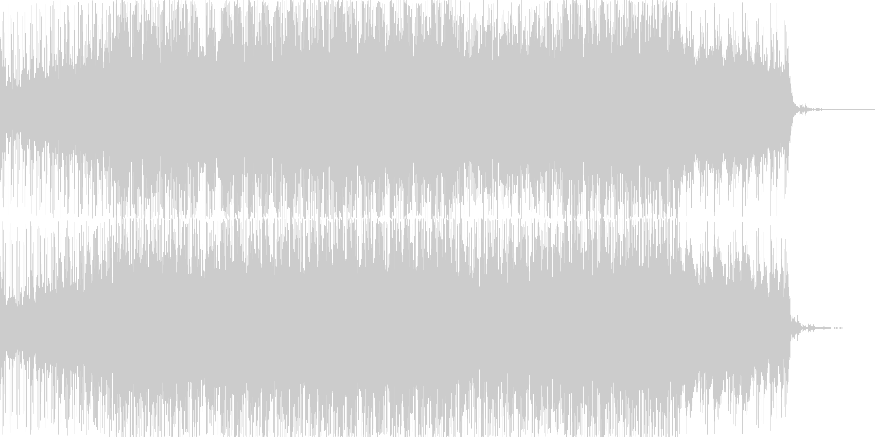 近未来感のあるBGM、エレクトロニカの未再生の波形