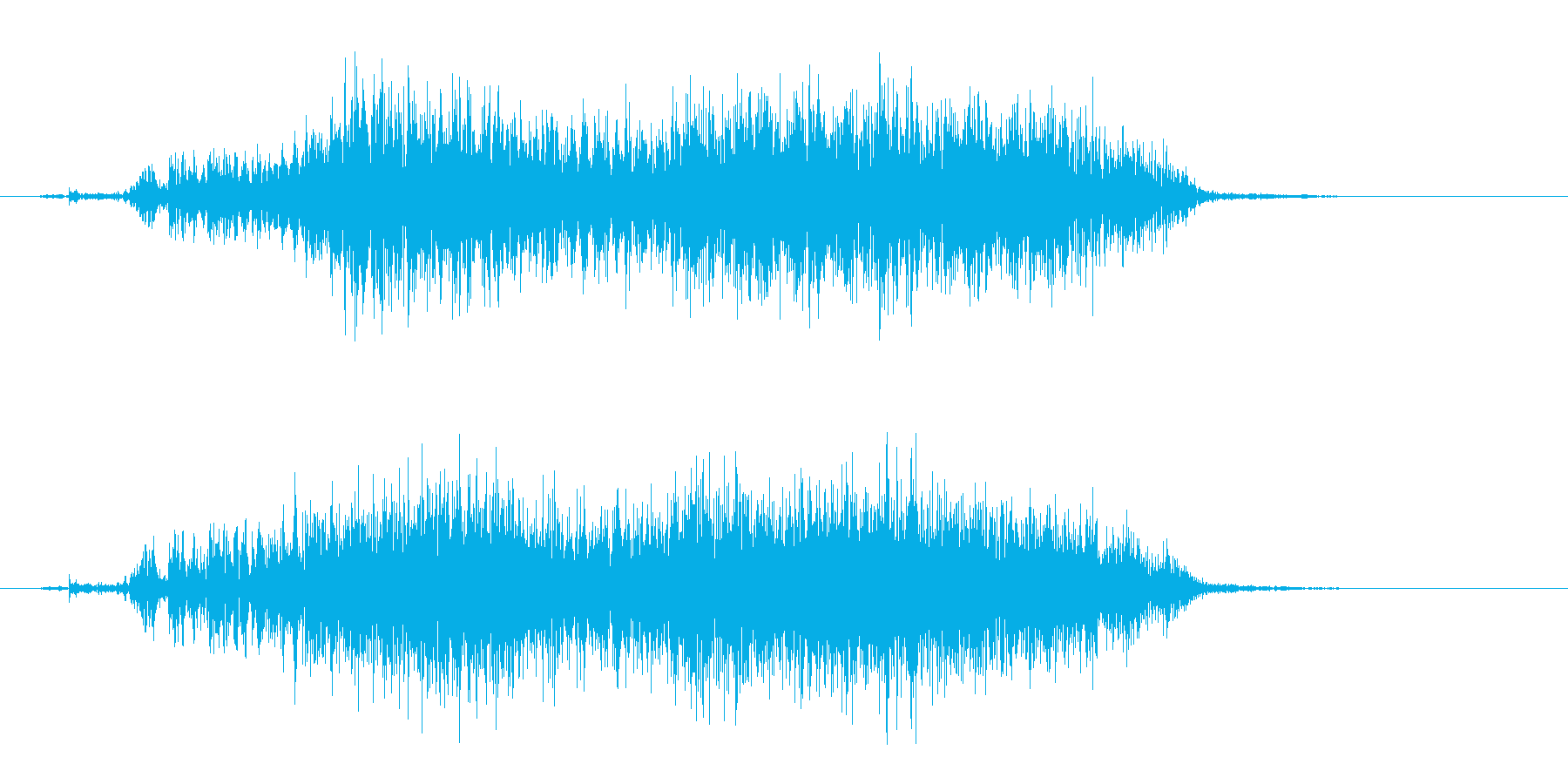 スゥーッ(紙を裂いたような音)の再生済みの波形