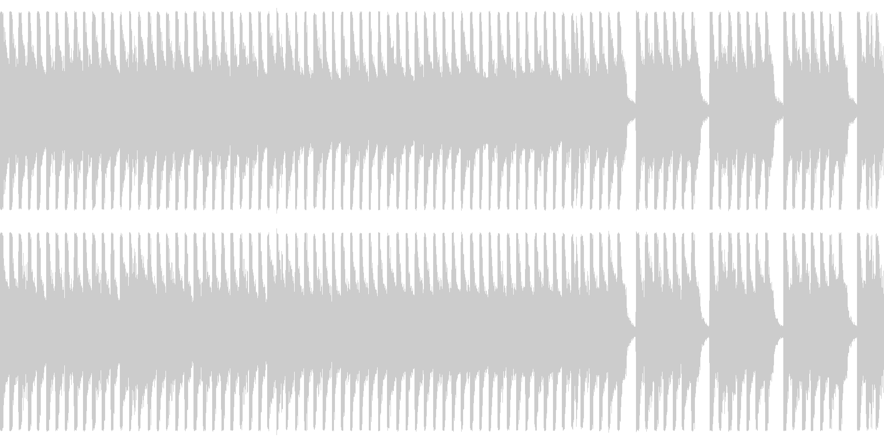 8bit ほのぼの楽しいBGM ループ用の未再生の波形