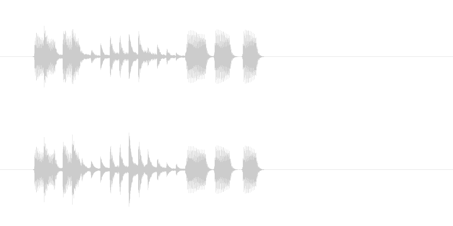 重低音が心地良いテクノポップスの未再生の波形