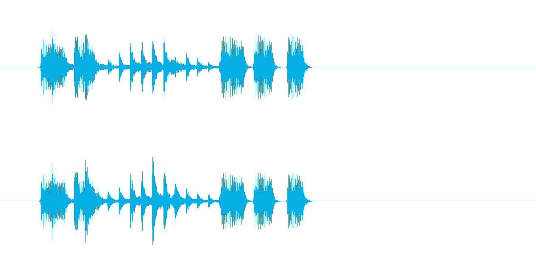 重低音が心地良いテクノポップスの再生済みの波形