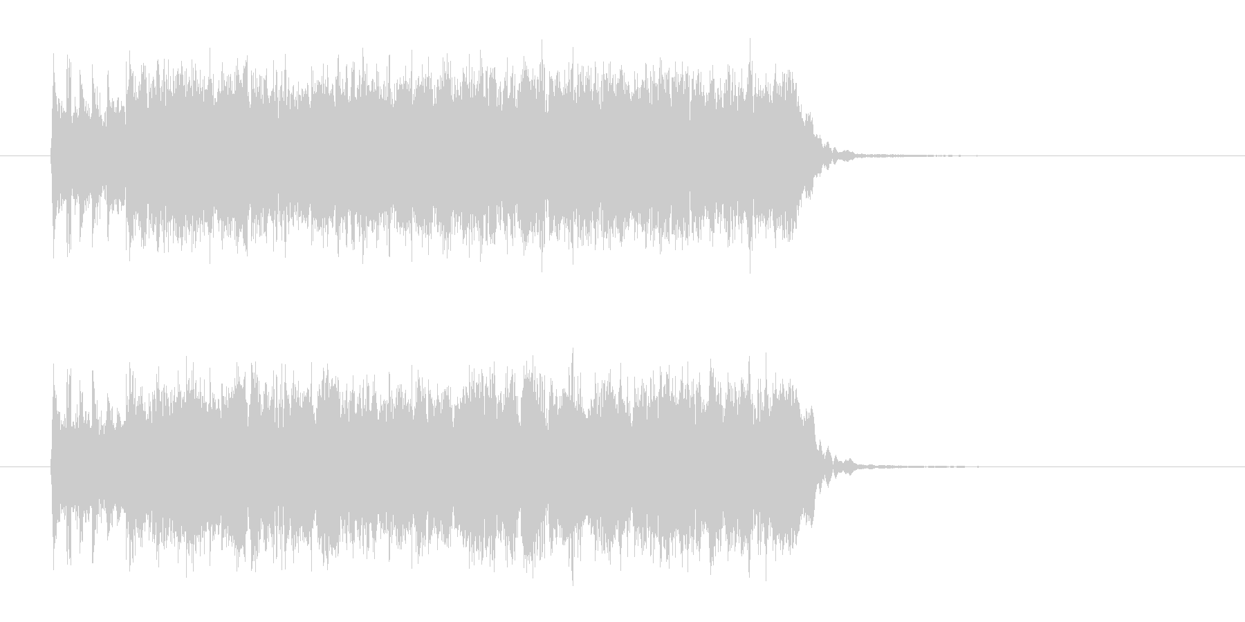 疾走感のあるかっこいい音楽の未再生の波形