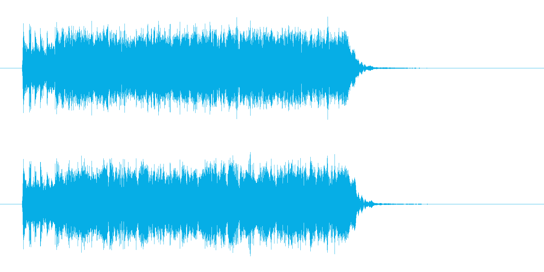 疾走感のあるかっこいい音楽の再生済みの波形