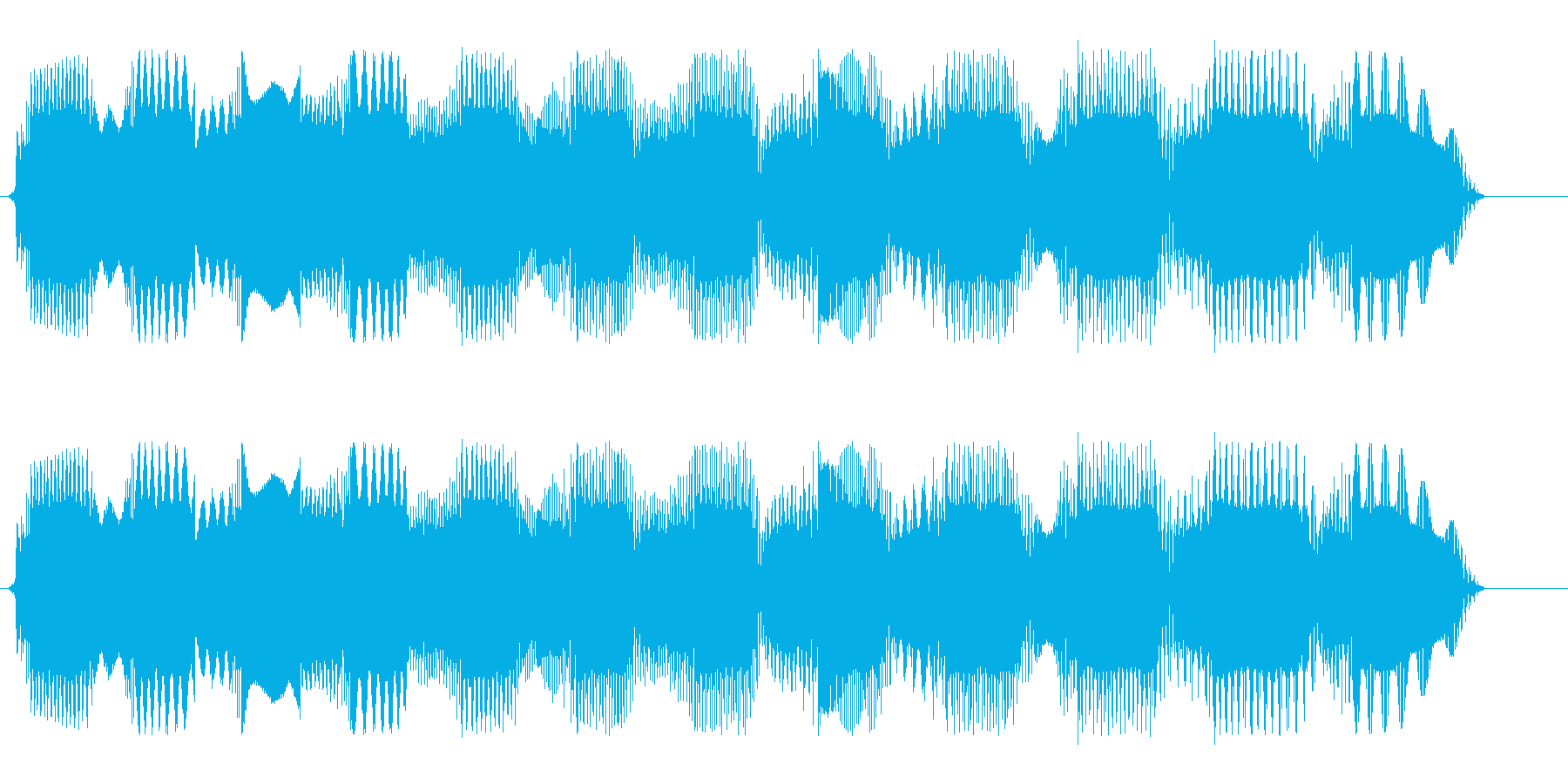 ピロロロロ、という怪しげな電子音の再生済みの波形