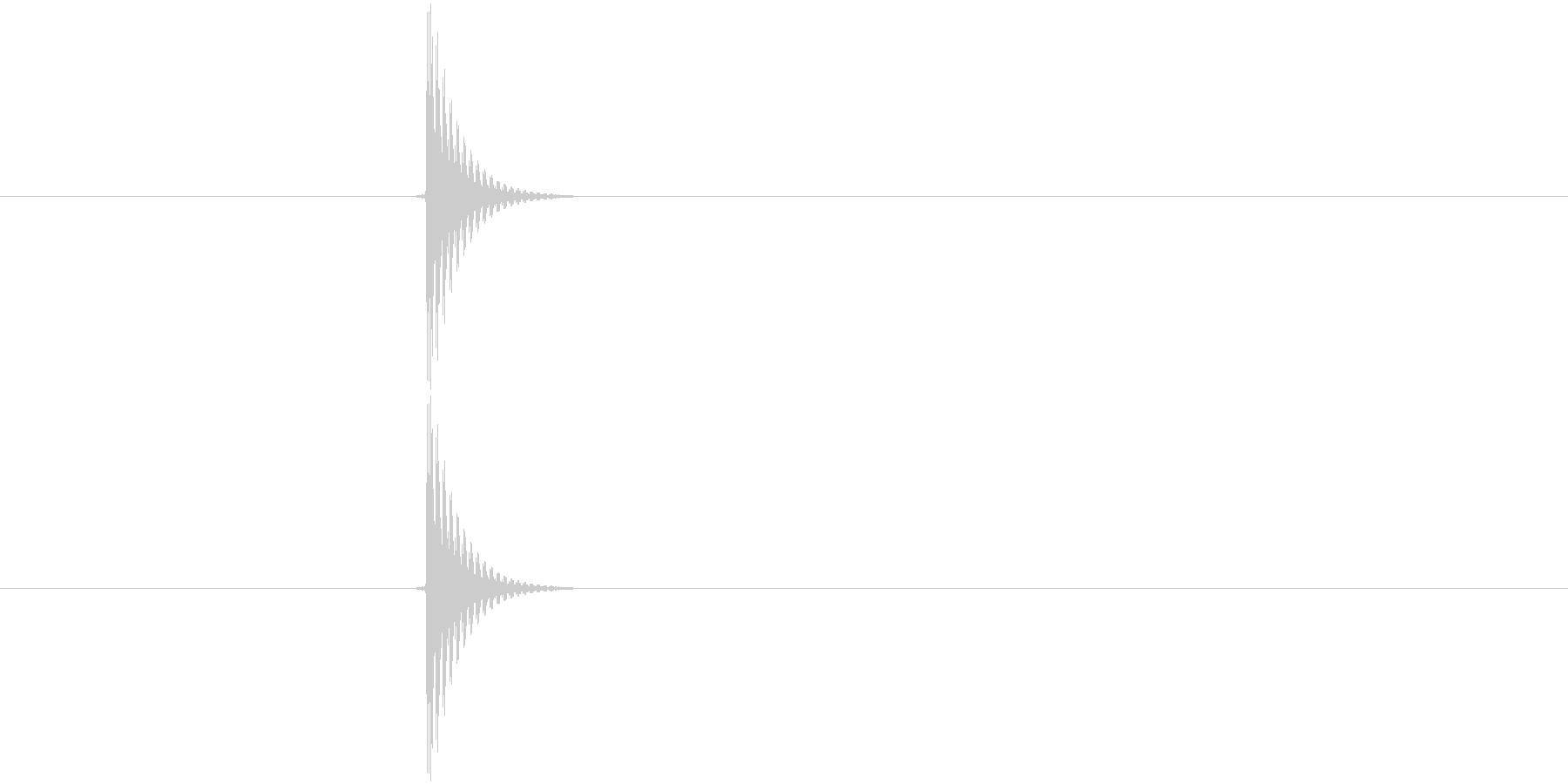「タッ」決定や文字入力に使えるボタン音…の未再生の波形