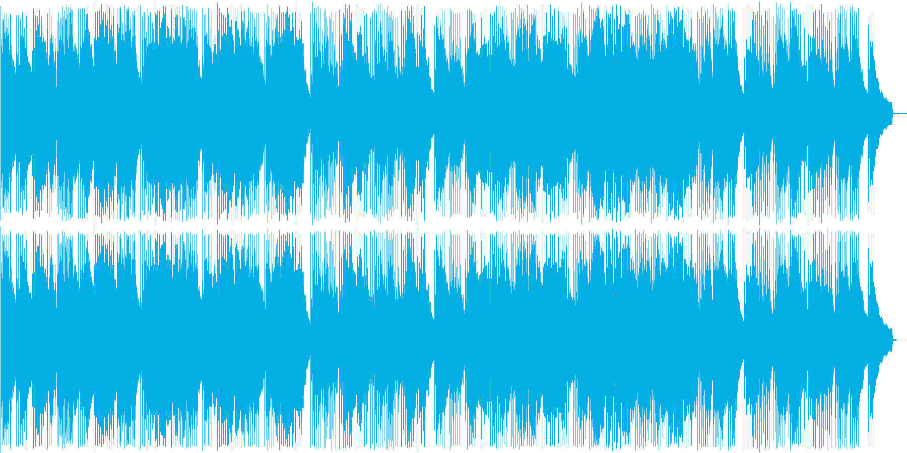 ギターの音色が心地良いボサノバの再生済みの波形