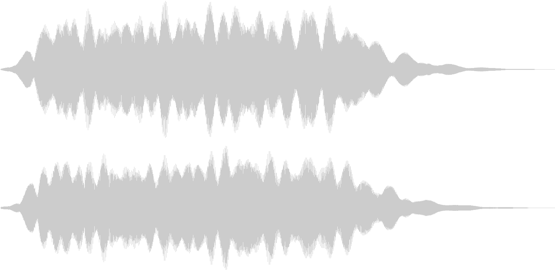 空間的なパッドの効果音です。の未再生の波形