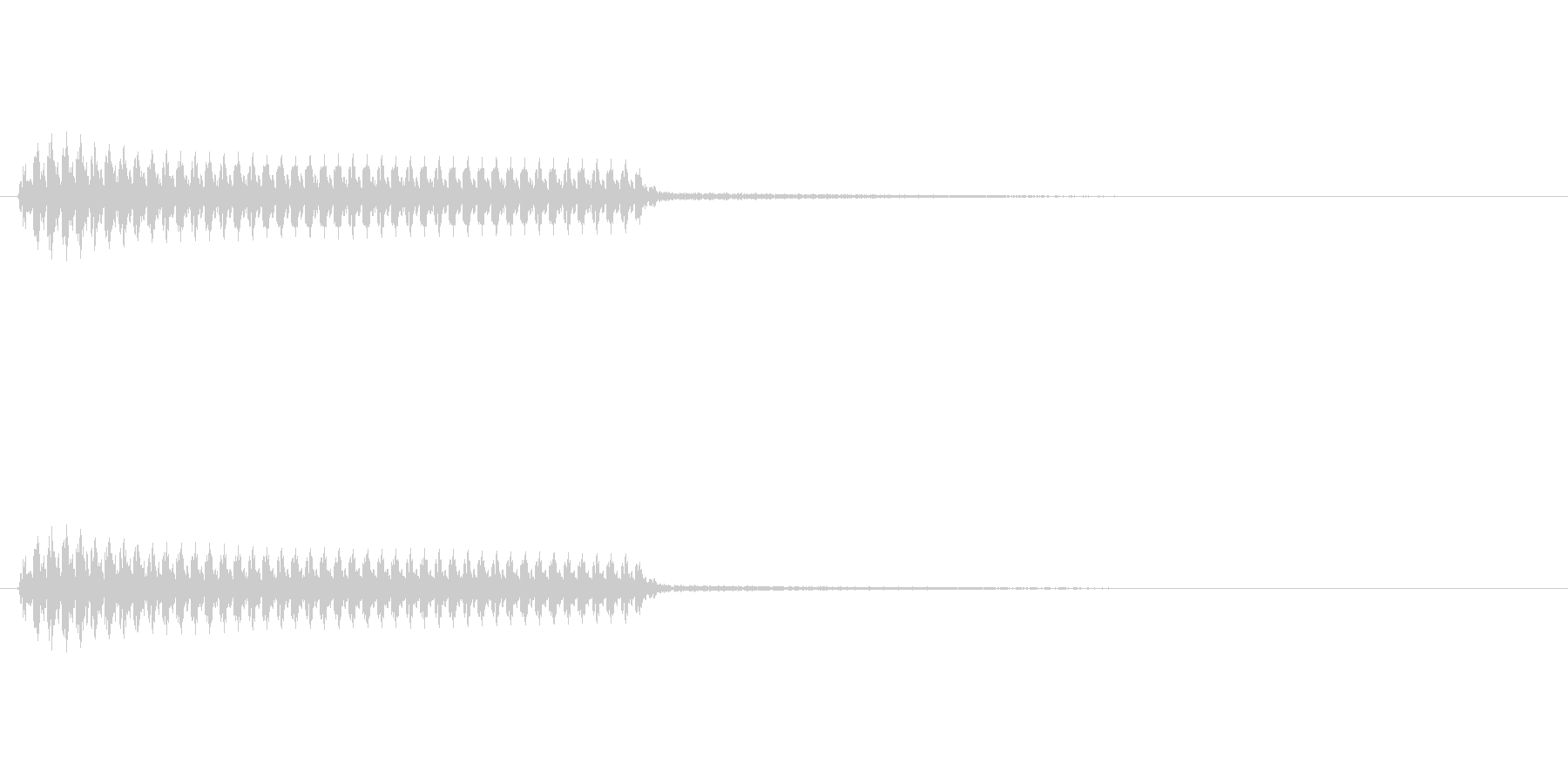 「ブー」(不正解の音)(悪役の音)の未再生の波形